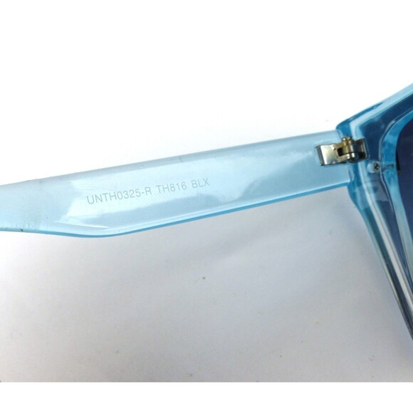 Tahari Cat Eye Shield Sunglasses Blue Crystal Frame Blue Gradient TH816 BLX main image 8